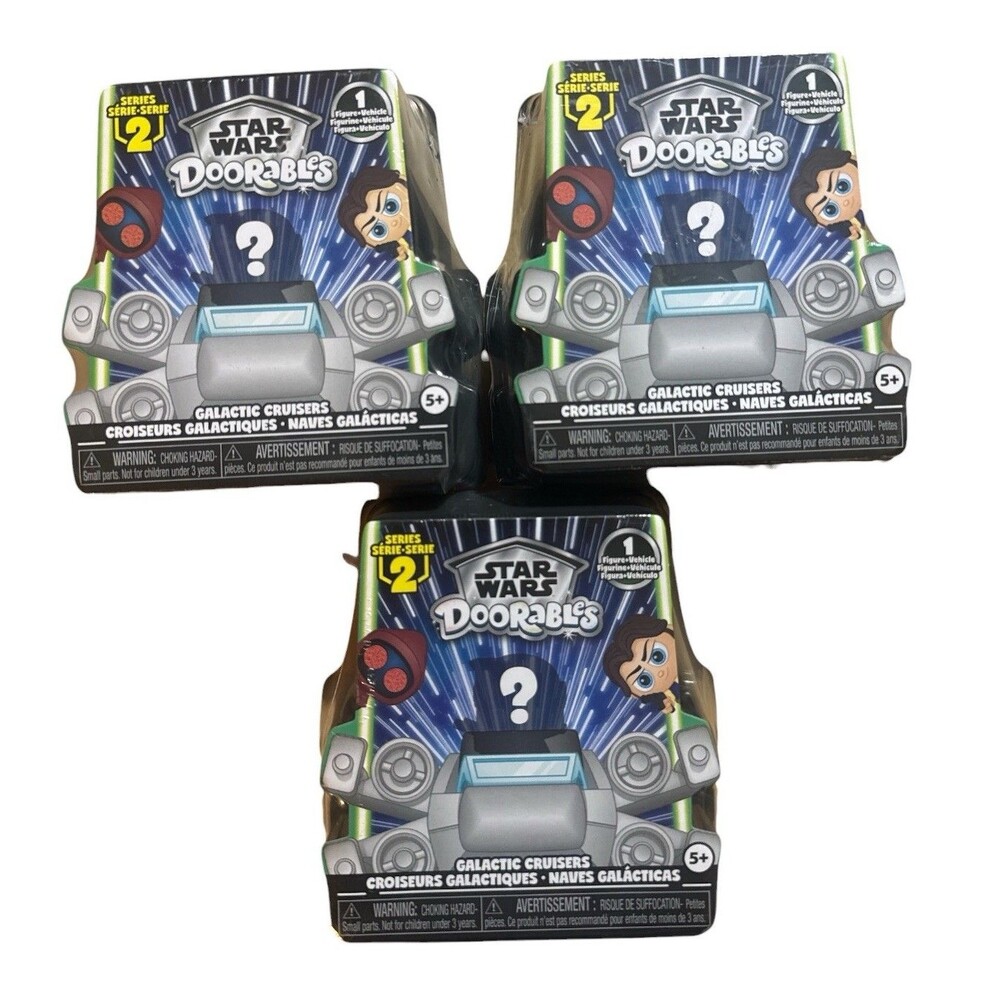 Star Wars Doorables Galactic Cruisers Series 2 Sabine Finn Rey Sealed Lot of 3